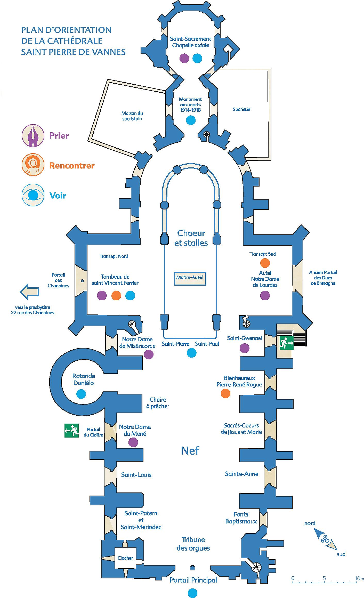 Plan intérieur de la cathédrale